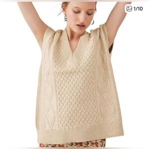 BDG Urban Outfitters Benjamin Cable Knit Sweater Vest